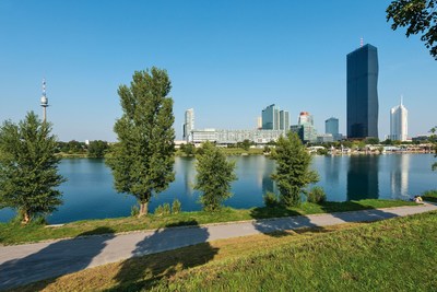 Vienna Danube Island: A leisure park popular with visitors and Viennese alike - currently also the venue of the FIVB Beach Volleyball World Championships. © WienTourismus/Christian Stemper (PRNewsfoto/Vienna Tourist Board)