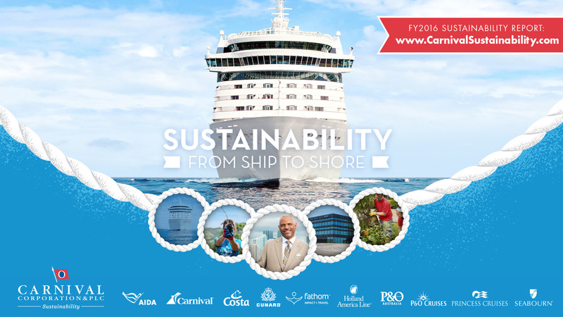 Αποτέλεσμα εικόνας για Carnival Corporation launches sustainability website, releases 2016 Sustainability Report