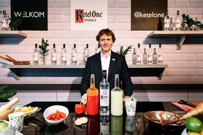 Bob Nolet, the 11th generation of the Nolet family distillery, whose father Carolus Nolet Sr., created Ketel One Vodka, hosted a Bloody Mary tour around the world at the World Class Bartender of the Year finals in Mexico. (PRNewsfoto/Ketel One Vodka)