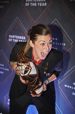 Kaitlyn Stewart is named the World Class Bartender of the Year in Mexico City 2017 (PRNewsfoto/WORLD CLASS)