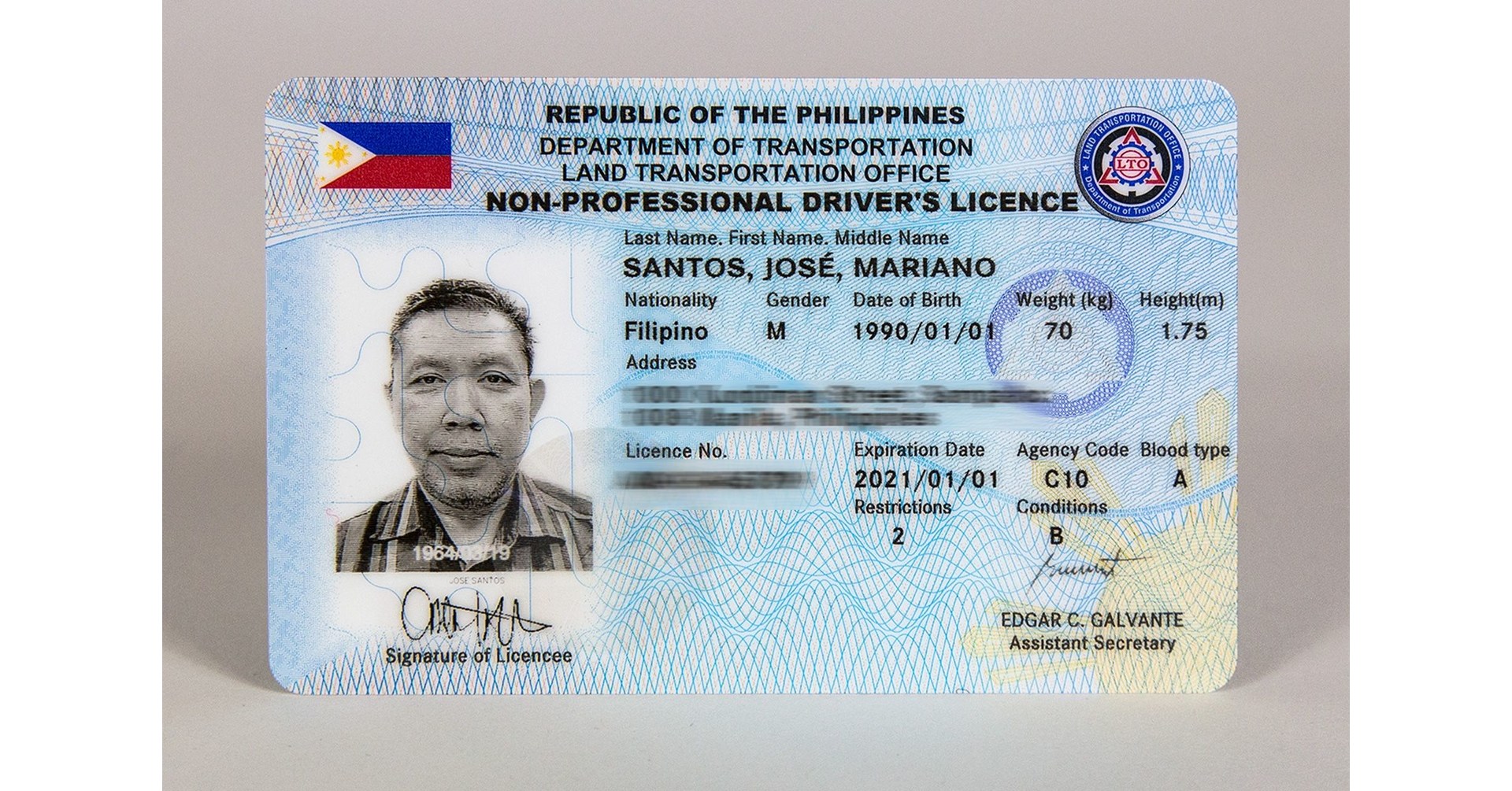 New Biometric Driver's License for the Philippines