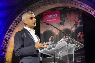 Mayor of London Sadiq Khan launches London’s Autumn Season of Culture – visitlondon.com/autumn (PRNewsfoto/London & Partners)