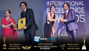 Webpulse Solution (P) Limited ने भारत में IEA 2017 और ABEA 2017 में बेस्ट वेब डिजाइनिंग कंपनी का पुरस्कार जीता