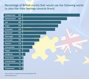 Experts for Expats Survey Reveals that “Disappointed” British Expats Would pay to Retain an Individual Membership to the European Union After Brexit