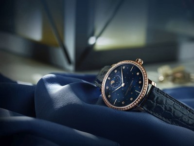 Frederique Constant presents its latest Ladies’ timepiece : The Slimline Moonphase Stars Manufacture. (PRNewsfoto/Frederique Constant)