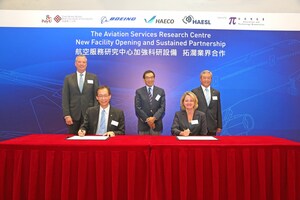PolyU Celebrates the Opening of New Facilities of the Aviation Services Research Centre with Boeing Committed to Another Five Years of Collaboration