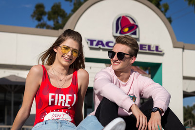 Beginning today, fans of both brands can submit photos or videos on social using #F21xTacoBell to be featured in design details alongside models debuting the collection. Select content submitted will be incorporated on the runway on October 10. Beloved Taco Bell super fans Brittany Creech and Andrew McBurnie first defined the title super fan with iconic Taco Bell senior portraits and will model the collection along with a diverse set of fans and influencers.