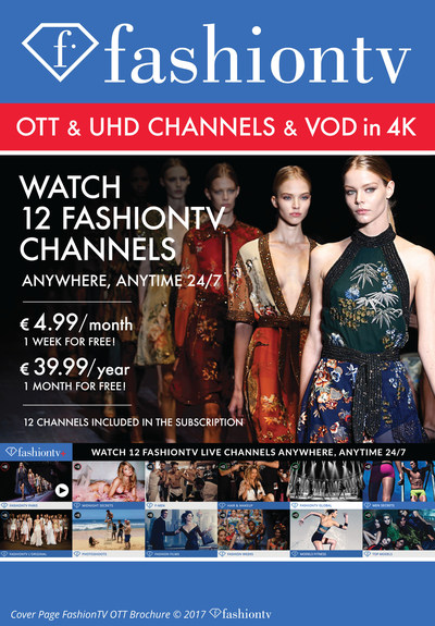 "Cover Page FashionTV OTT", Copyright FashionTV (PRNewsfoto/FashionTV)