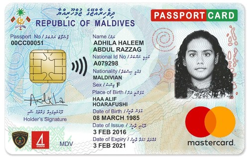 Maldives introduces most innovative ID Card (PRNewsfoto/DERMALOG Identification Systems)