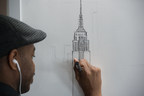 L'artiste de renommée internationale, Stephen Wiltshire dessinera de mémoire un croquis de l'Empire State Building et de la silhouette de la ville de New York