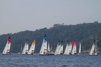 Santa Margherita Ligure 2017 Competitive boats during the Rolex MBA's Conference & Regatta organized by SDA Bocconi School of Management and Yacht Club Italiano in partnership with Rolex