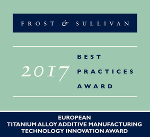 Frost &amp; Sullivan Recognizes Norsk Titanium AS with the European Technology Innovation Award for Its Novel RPD™ Additive Manufacturing Technique