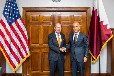 Wilbur Ross United States Secretary of Commerce and Qatar’s Minister of Finance, H.E. Ali Shareef Al-Emadi (PRNewsfoto/Minister of Finance - Qatar)