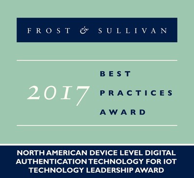 2017 North American Device Level Digital Authentication Technology for IoT Technology Leadership Award