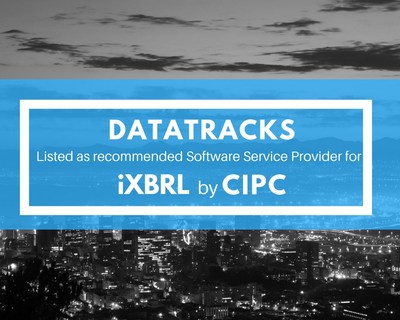 DataTracks Listed as Recommended Software Service Provider (SSP) for iXBRL by CIPC (PRNewsfoto/DataTracks Services Limited)