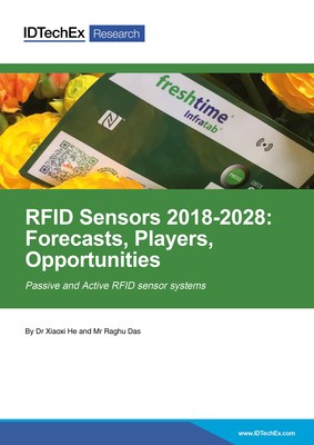 New report from IDTechEx Research "RFID Sensors 2018-2028: Forecasts, Players, Opportunities" available now at www.IDTechEx.com/rfidsensors (PRNewsfoto/IDTechEx)