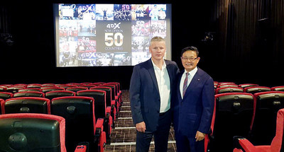 (Left) Kirk Edwards, CEO of Village Cinemas / (Right) Byung-Hwan Choi, CEO of CJ 4DPLEX