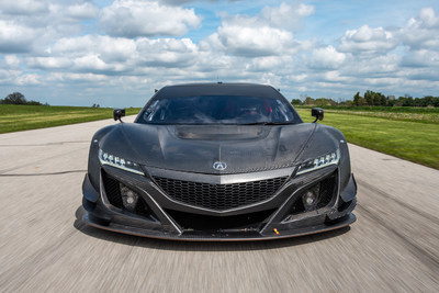 Acura NSX GT3 Race Car on display at the 2017 SEMA Show