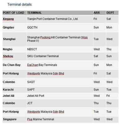 Terminal Details (PRNewsfoto/Gold Star Line Ltd.)