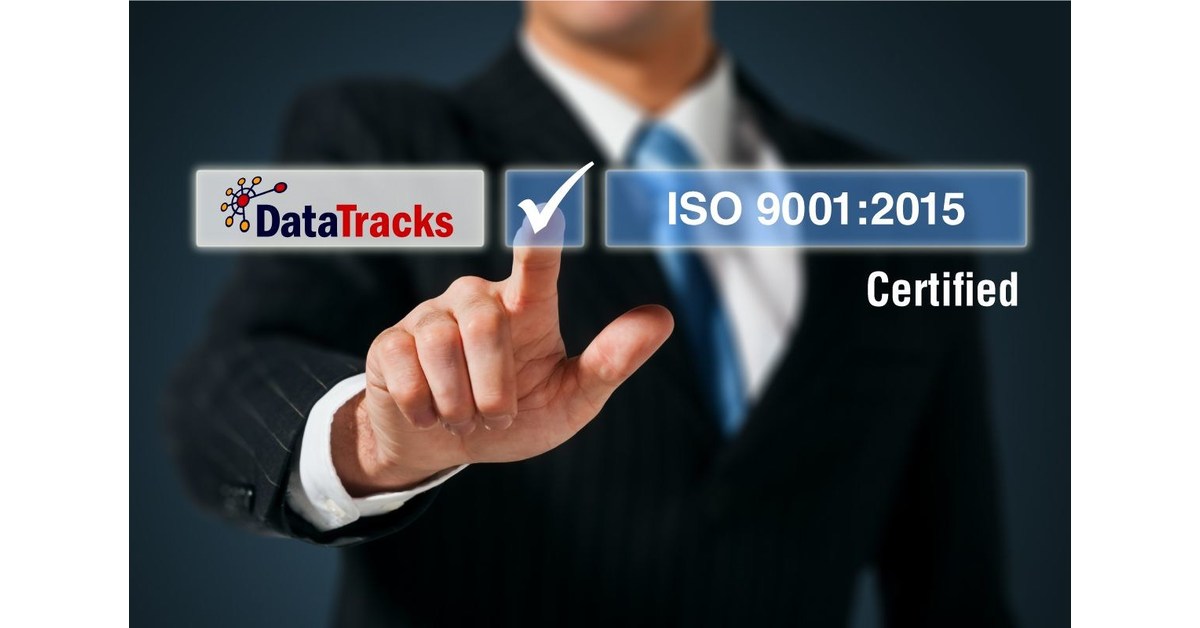 Datatracks Successfully Achieves Transition From Iso 9001:2008 To Iso 