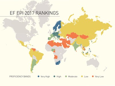 World Map (PRNewsfoto/EF Education First)
