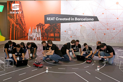 50 students from 9 Spanish universities have developed scale autonomous vehicles for the Autonomous Driving Challenge (PRNewsfoto/SEAT SA)