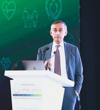 Lord Ara Darzi speaking at 3rd International Primary Care conference (PRNewsfoto/Primary Health Care Corporation)
