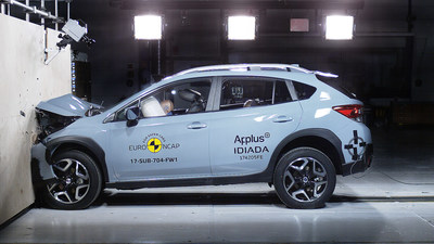 Euro NCAP impact test on Subaru XV (European specs.) (PRNewsfoto/Subaru Europe)