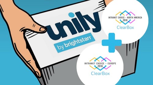 Unily comes out on top as ‘Intranet Choice Europe and North America’ in Clearbox Intranet Report (PRNewsfoto/BrightStarr)