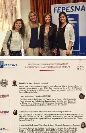 FEPESNA organizó el espacio de diálogo "Emponderamiento Económico de la Mujer e Inclusión en las Políticas Económicas" y convoca a la Directora de AACC Lic. Nancy Clara a participar del encuentro