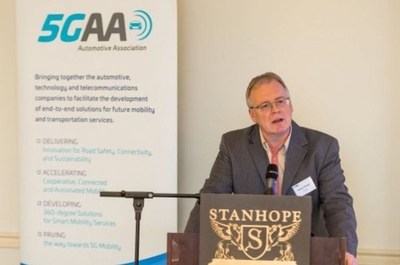 The 5G Automotive Association (5GAA), a cross-industry association of the telecoms and automotive industry, held a policy debate on Tuesday 5 December 2017 in Brussels to discuss the concrete actions necessary to implement 5G connected and automated vehicles in Europe. Pictured: Markus Dillinger, 5GAA Secretary and Member of the Executive Committee. Picture © Thomas Blairon, 2017. Reproduction of this image is authorised, provided the source is acknowledged. (PRNewsfoto/5GAA - 5G Automotive)