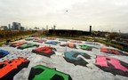 Zippo and Street Artist Ben Eine Create 17,500 Square Meter Mural in East London