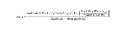 Figure 3: Specific gravity calculation method. (CNW Group/RNC Minerals)