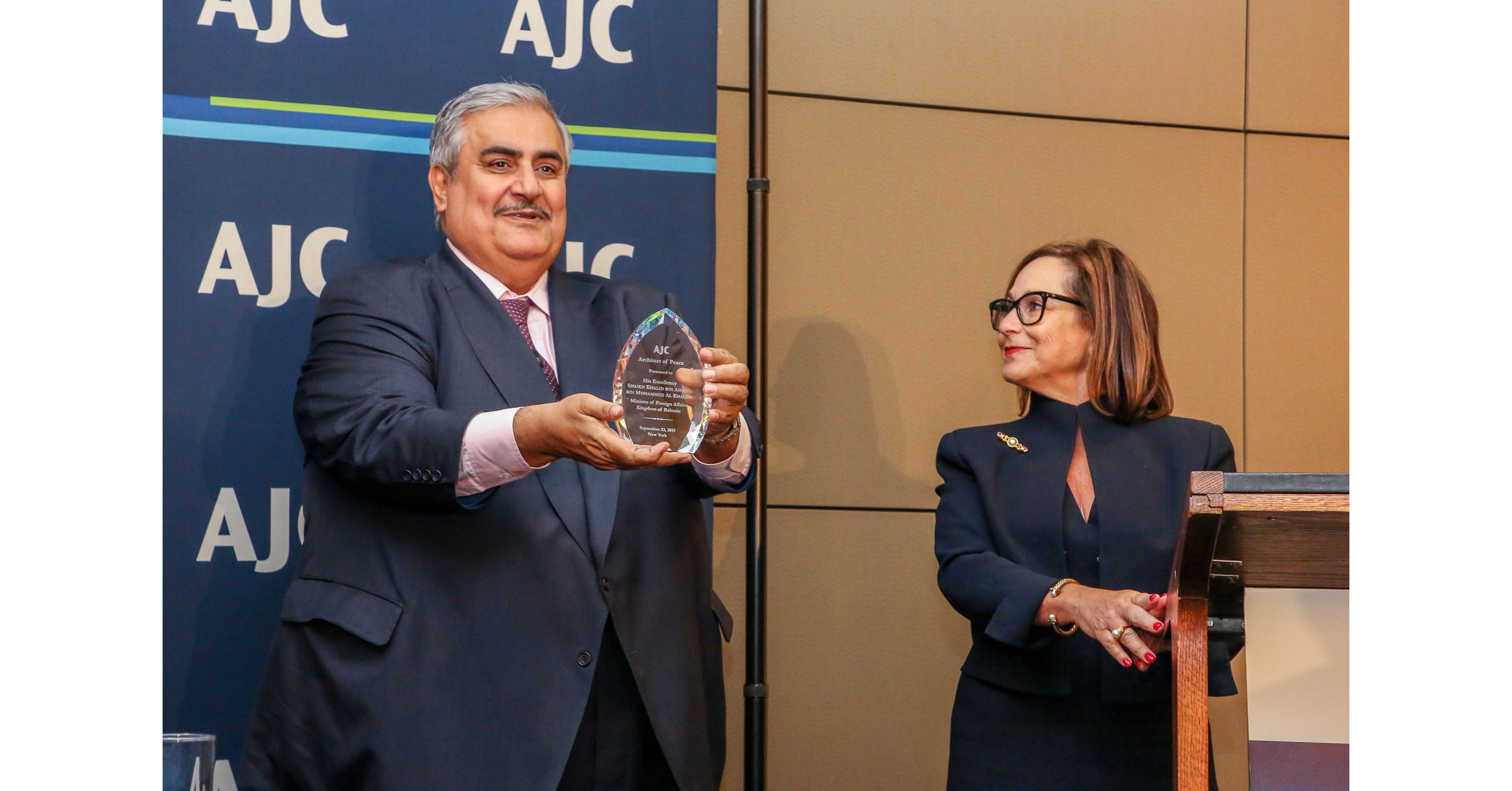 AJC Honors Bahrain with 'Architect of Peace' Award