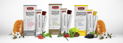 The new-to-market Swisse Jelly line offers a portable and plant-based alternative to tablets or gummies. The new-to-market Swisse Jelly line offers a portable and plant-based alternative to tablets or gummies.