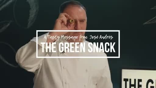 Tasty message: The Green Snack