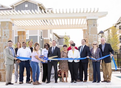 The NRP Group was joined by local officials at The Bridge at Harris Ridge ribbon cutting ceremony in Austin, Texas. 
(Credit: The NRP Group)