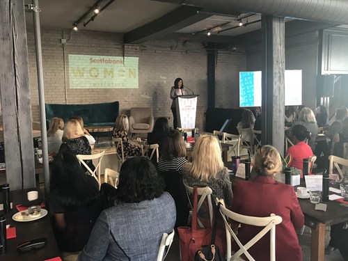 Women business leaders attend the fourth Un-Mentorship Boot Camp at STORYS in Toronto, where The Scotiabank Women Initiative™ announced its commitment to allocate $3 billion in funding to women-led business in Canada over its first three years. (CNW Group/Scotiabank)