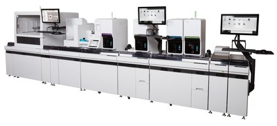 Sysmex America's XN-9100 system is a scalable, modular automation system that incorporates sample sorting robotics from Yaskawa Motoman. The system reduces turnaround time and optimizes labor utilization while maintaining high-quality patient results, with a smaller footprint that frees up laboratory space to be used for other operational needs.