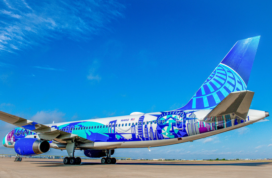 New York/New Jersey Her Art Here Themed Livery Takes Flight on United
