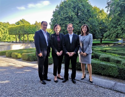 Right to left: Gina Domanig, Founder and Managing Partner, Emerald Technology Ventures; Jeff Kostos, President and CEO, Spear Power Systems, Inc.; Barbara Burger, President, Chevron Technology Ventures; Hiroshi Nerima, President and CEO, Nabtesco Technology Ventures AG