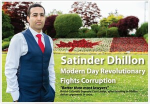 Satinder Dhillon Launches Campaign to Run for Prime Minister of Canada - Forms the New 'Justice and Equality Party'
