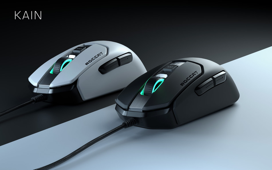 Roccat S New Kain Series Ultra Responsive Pc Gaming Mice Let Gamers Stay One Click Ahead Of The Competition Available At Retail Starting Friday September 27 19