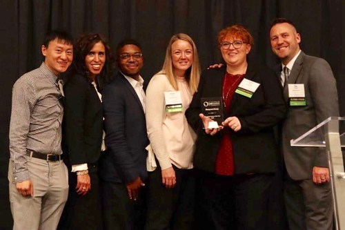 Elevate, ManpowerGroup's LGBT business resource group accepted the Wisconsin LGBT Chamber of Commerce Corporate Partner of the Year award at the Chamber’s Business Awards & Showcase September 25, 2019.