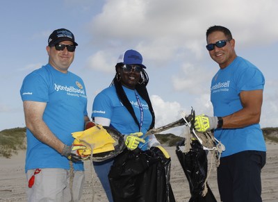 LyondellBasell Matagorda staff and volunteers did their part to help end plastic waste by picking up 120 bags of plastic waste and garbage on area beaches.