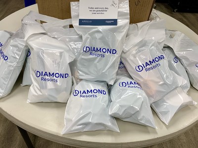 Diamond Resorts team members delivered more than 800 hygiene kits to U.S.VETS ? Las Vegas to help local at-risk veterans on Wednesday, Sept. 25, 2019. U.S.VETS is the nation's largest nonprofit provider of comprehensive services to homeless and at-risk veterans, with 20 residential sites and nine service centers across five states and in Washington D.C.