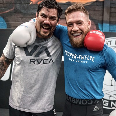 Hans Molenkamp (left) with professional MMA fighter Conor McGregor Hans Molenkamp (left) with professional MMA fighter Conor McGregor