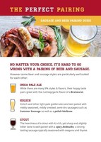 Sausage and Beer are the perfect pairing. This guide highlights the ideal match between sausage flavors and beer styles.