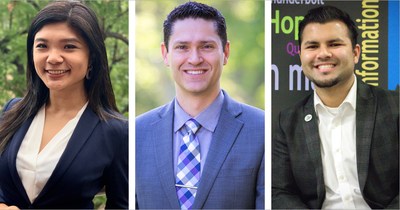 The CLU Marketing Team (L-R): Rina Dakanay, Joe Sallustio, and Arbazz Nizami