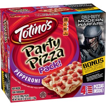 Totino’s unveils new Call of Duty: Modern Warfare packaging.  As part of the collaboration, consumers can unlock Call of Duty items inside Modern Warfare with the purchase of participating products, including Totino’s Pizza Rolls, Mini Snack Bites and Multi-Pack Party Pizza, by entering unique codes found on the packaging.